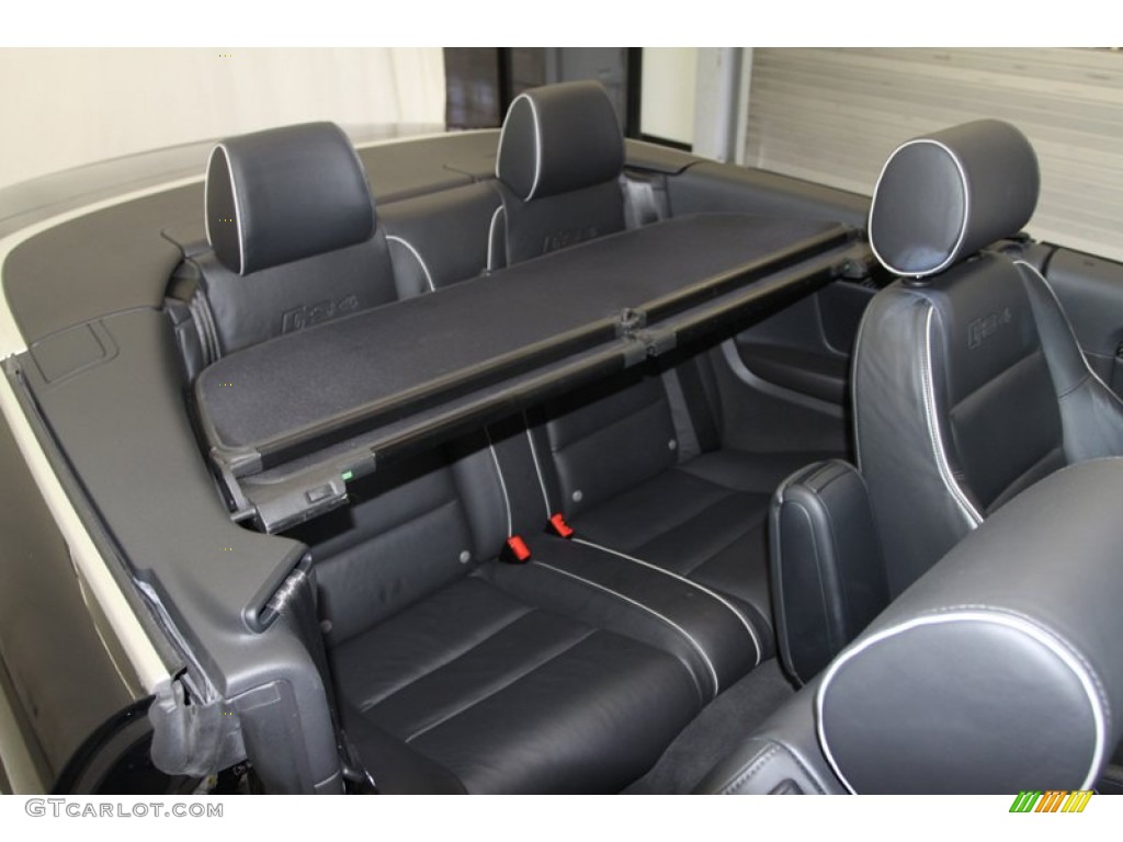 2008 Audi RS4 4.2 quattro Convertible Rear Seat Photo #80080809