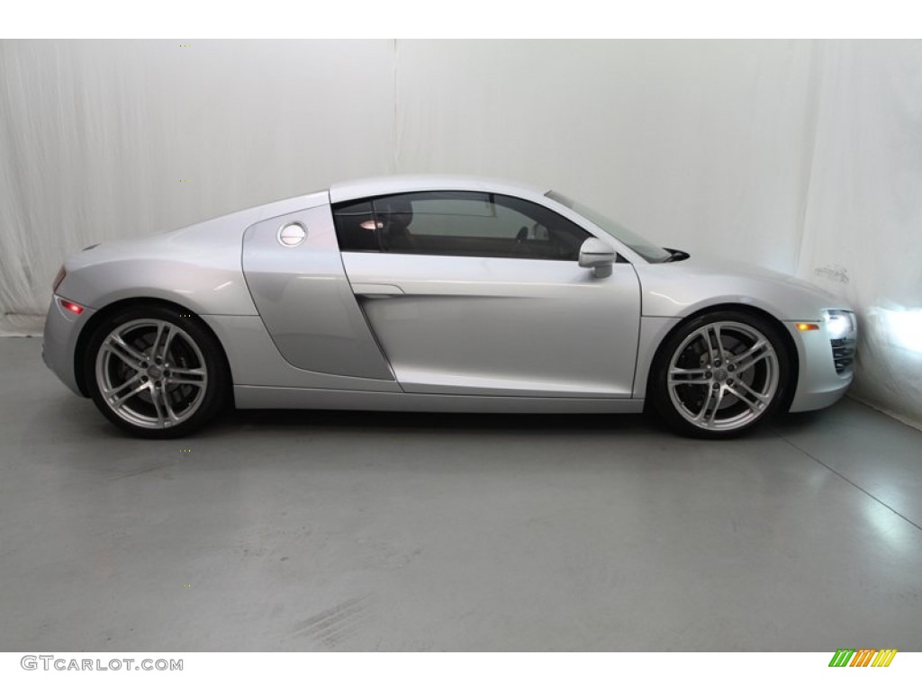 Ice Silver Metallic 2009 Audi R8 4.2 FSI quattro Exterior Photo #80081868