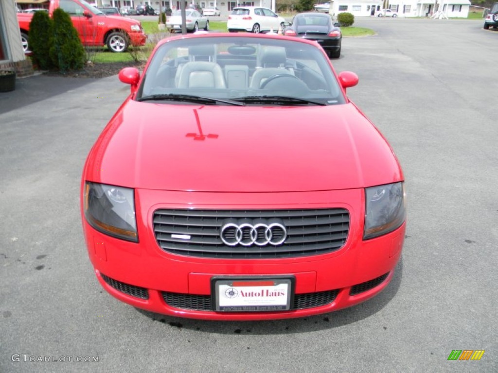 2002 TT 1.8T quattro Roadster - Amulet Red / Aviator Grey photo #12