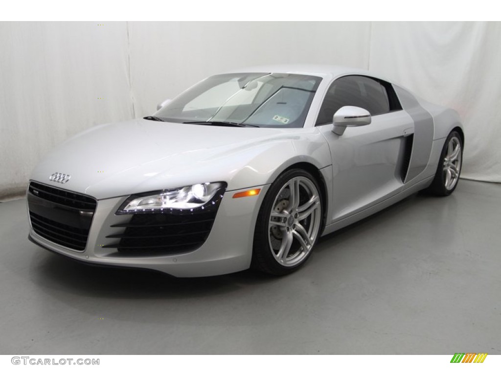 Ice Silver Metallic 2009 Audi R8 4.2 FSI quattro Exterior Photo #80082105