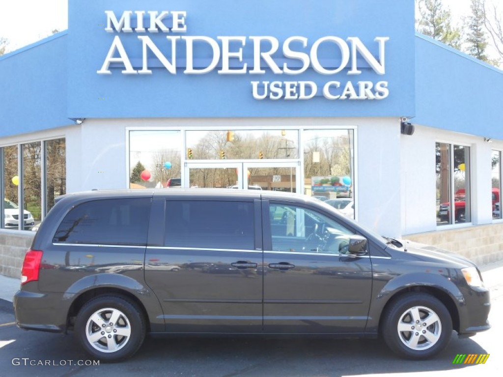 2012 Grand Caravan Crew - Dark Charcoal Pearl / Black/Light Graystone photo #2