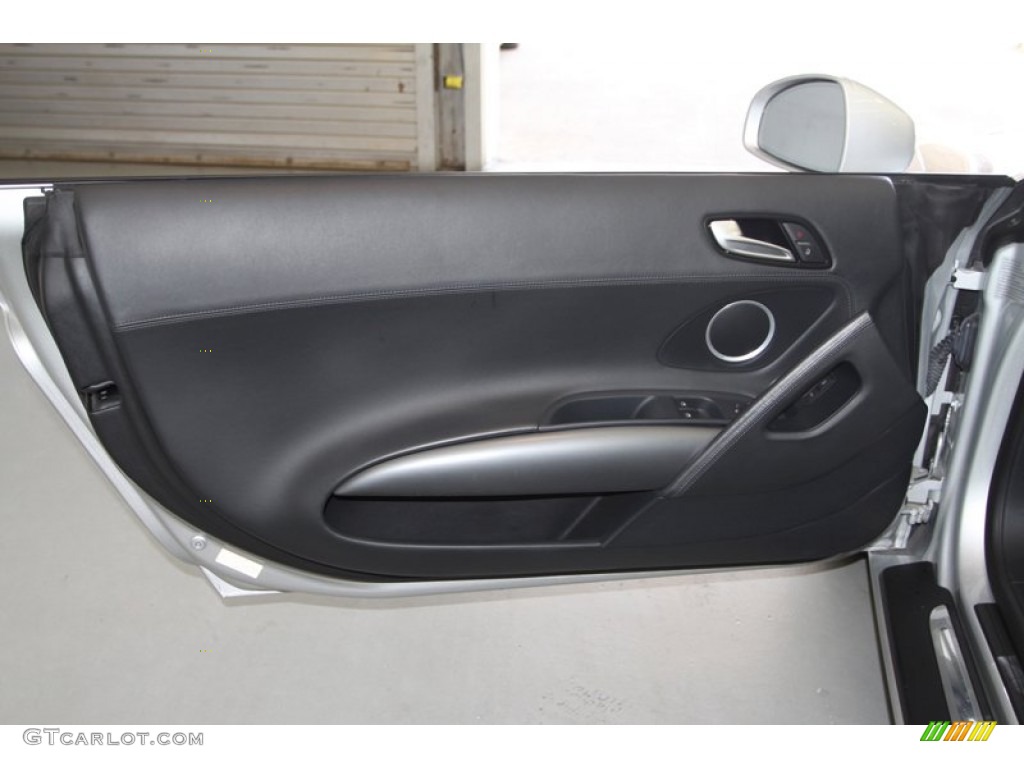 2009 Audi R8 4.2 FSI quattro Fine Nappa Black Leather Door Panel Photo #80082135