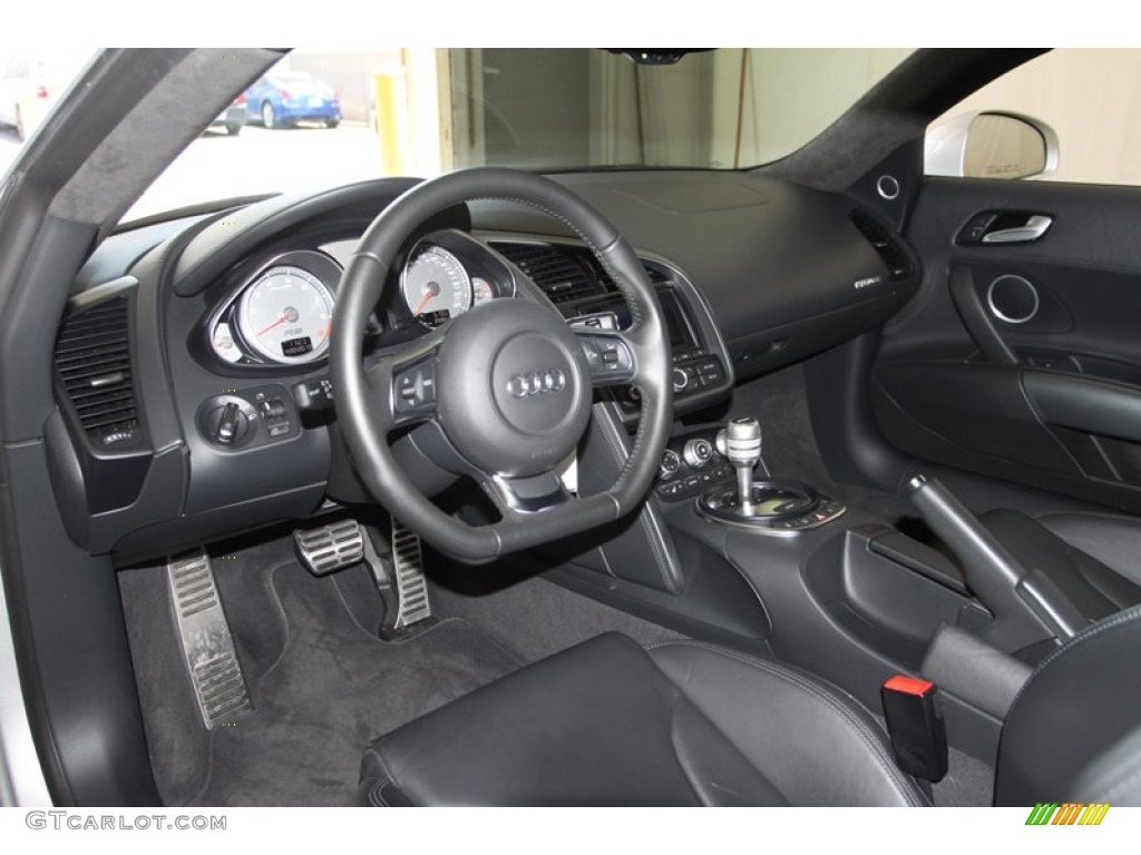Fine Nappa Black Leather Interior 2009 Audi R8 4.2 FSI quattro Photo #80082149