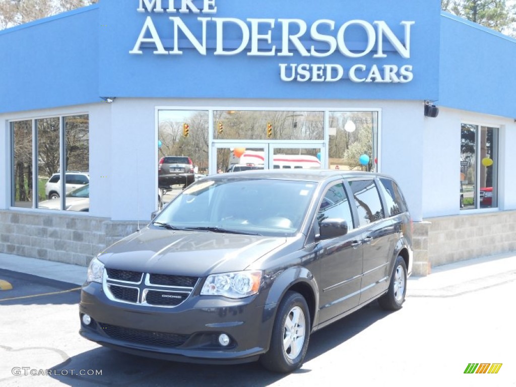 2012 Grand Caravan Crew - Dark Charcoal Pearl / Black/Light Graystone photo #3