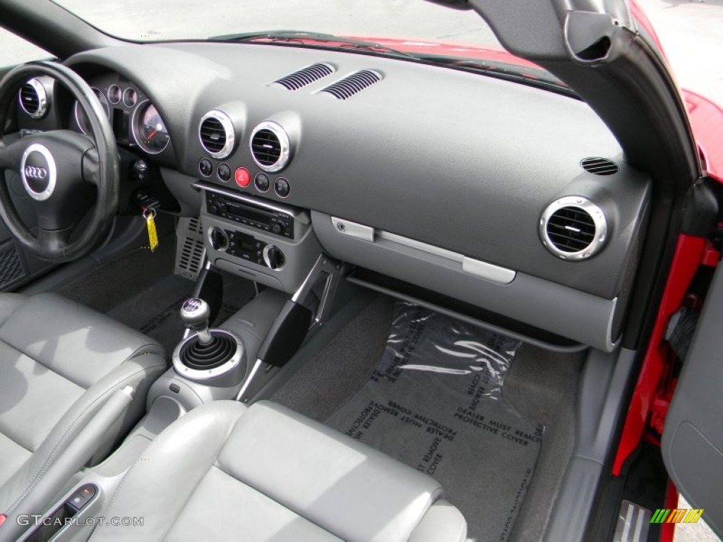 2002 TT 1.8T quattro Roadster - Amulet Red / Aviator Grey photo #26