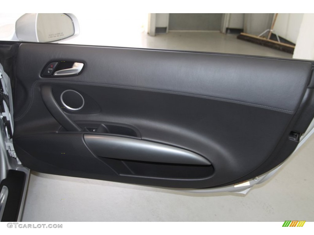 2009 Audi R8 4.2 FSI quattro Fine Nappa Black Leather Door Panel Photo #80082565