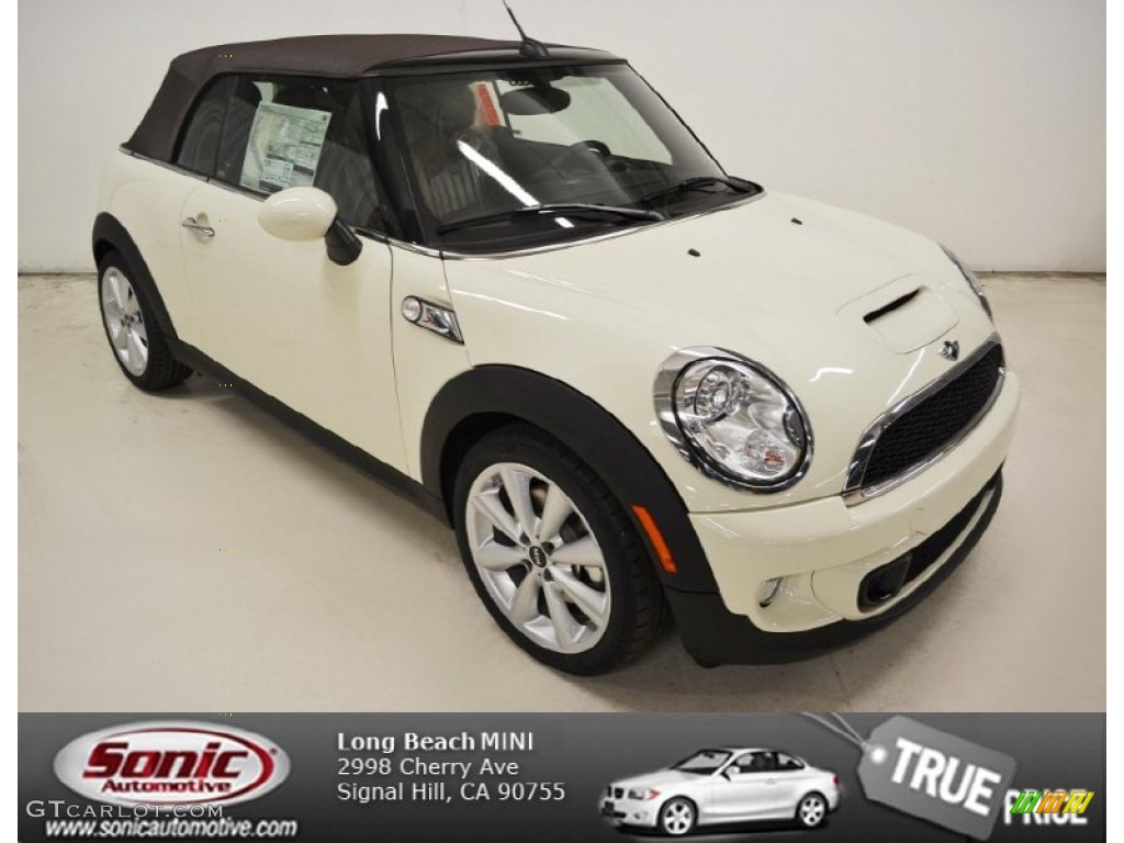 2013 Cooper S Convertible - Pepper White / Toffee Lounge Leather photo #1