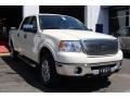 2007 White Sand Tri-Coat Ford F150 Lariat SuperCrew 4x4  photo #3