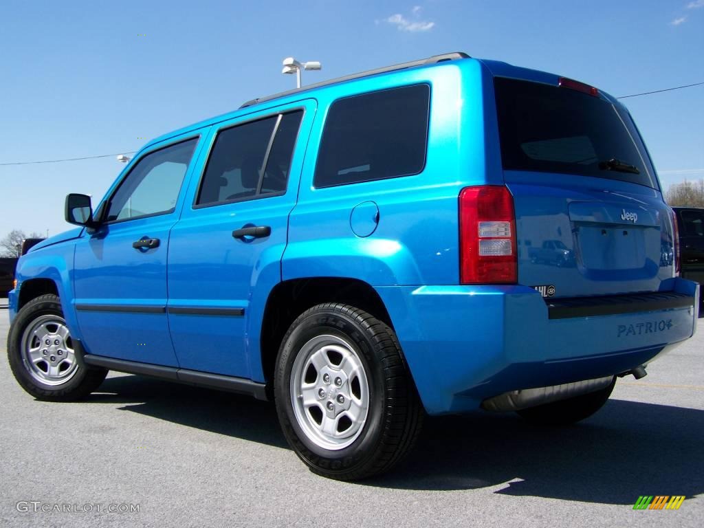 2008 Patriot Sport - Surf Blue Pearl / Dark Slate Gray photo #5