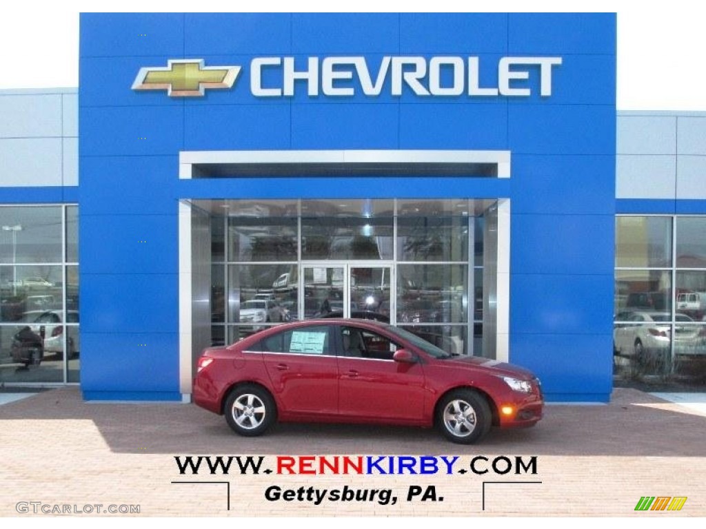 2013 Cruze LT - Crystal Red Metallic Tintcoat / Medium Titanium photo #1