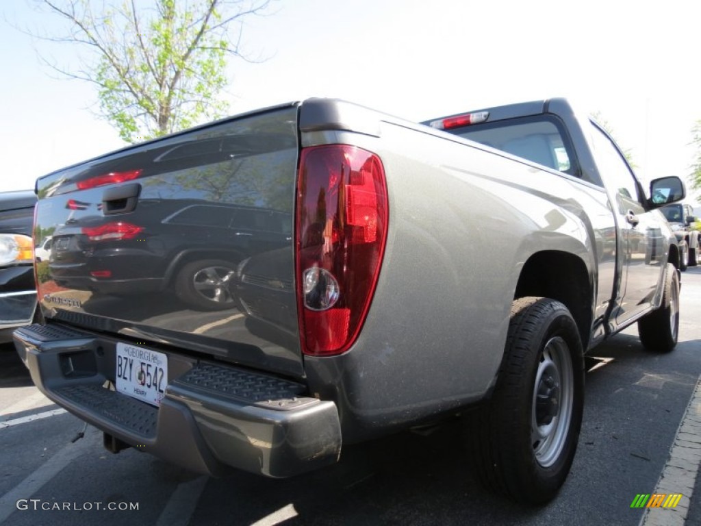 2011 Colorado Work Truck Regular Cab - Steel Green Metallic / Medium Pewter photo #3