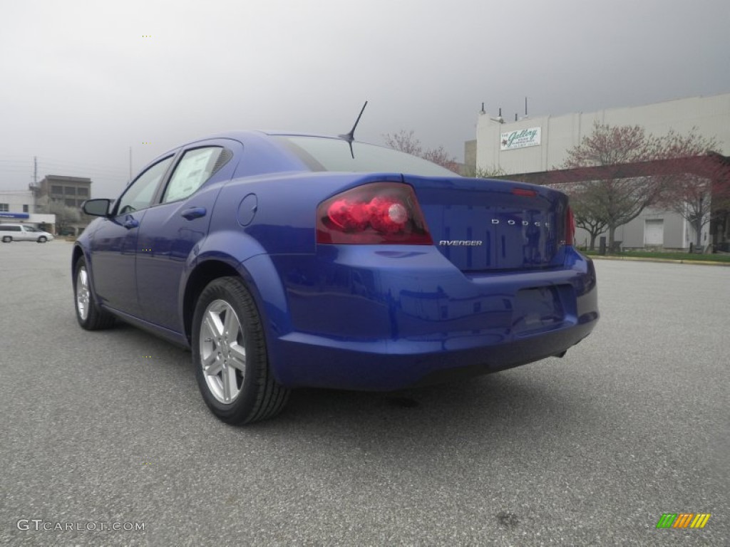 2013 Avenger SXT - Blue Streak Pearl / Black photo #4