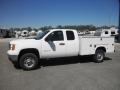 Summit White - Sierra 2500HD Extended Cab 4x4 Utility Truck Photo No. 4
