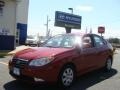 2009 Apple Red Pearl Hyundai Elantra GLS Sedan  photo #1