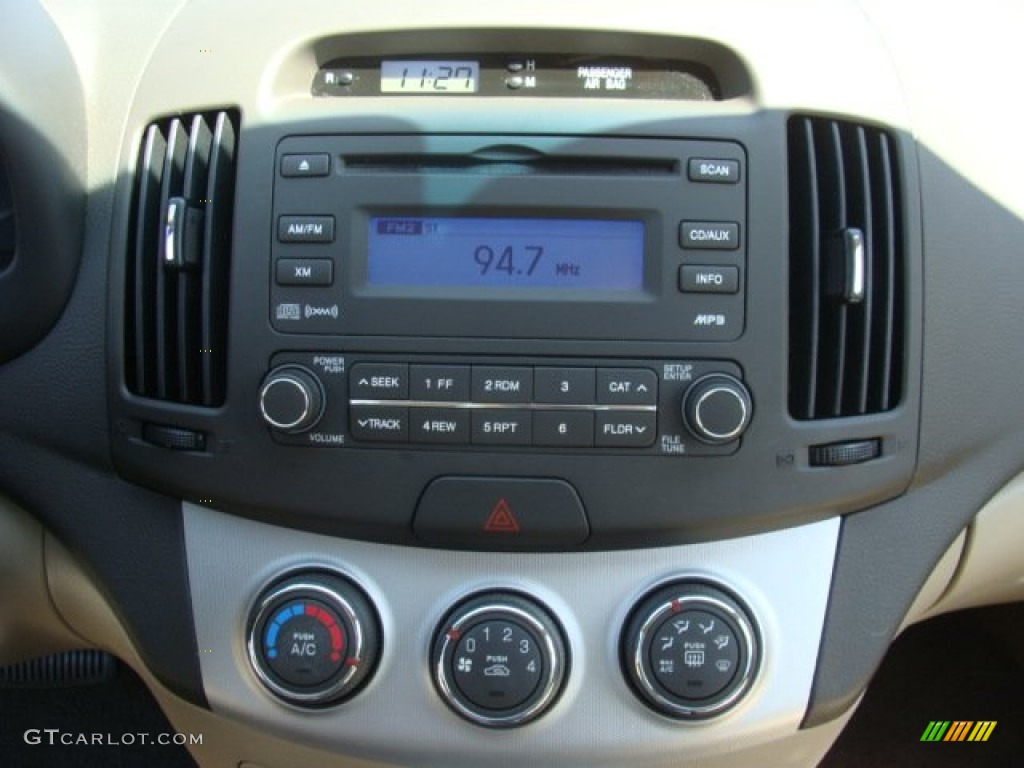 2009 Elantra GLS Sedan - Apple Red Pearl / Beige photo #14