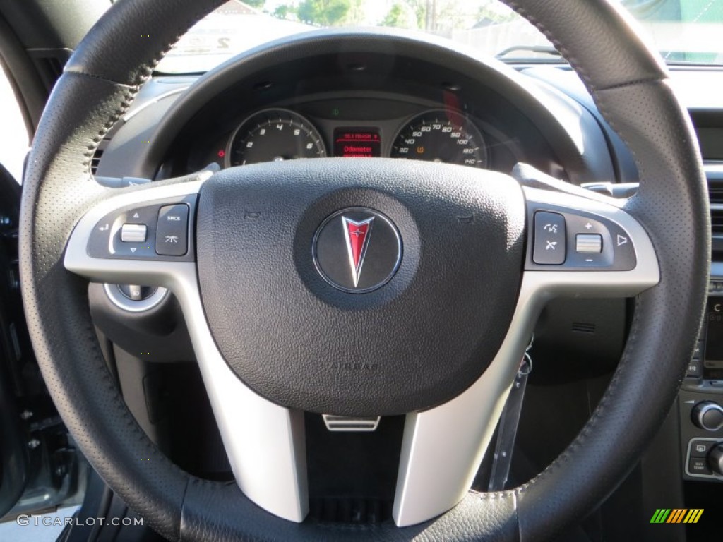 2009 Pontiac G8 GT Onyx Steering Wheel Photo #80086988