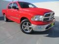 Flame Red 2009 Dodge Ram 1500 Lone Star Edition Crew Cab