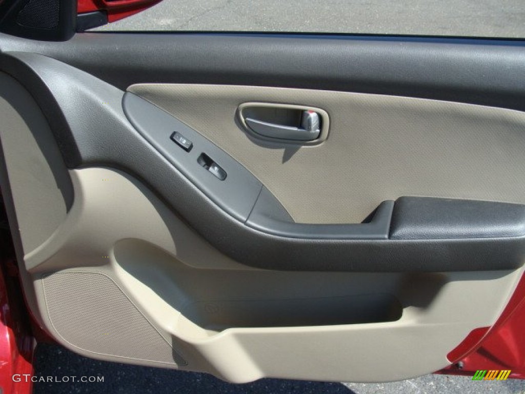 2009 Elantra GLS Sedan - Apple Red Pearl / Beige photo #22