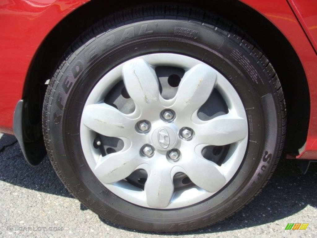 2009 Elantra GLS Sedan - Apple Red Pearl / Beige photo #25