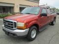 1999 Bright Amber Metallic Ford F250 Super Duty Lariat Extended Cab  photo #2