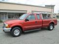 1999 Bright Amber Metallic Ford F250 Super Duty Lariat Extended Cab  photo #3