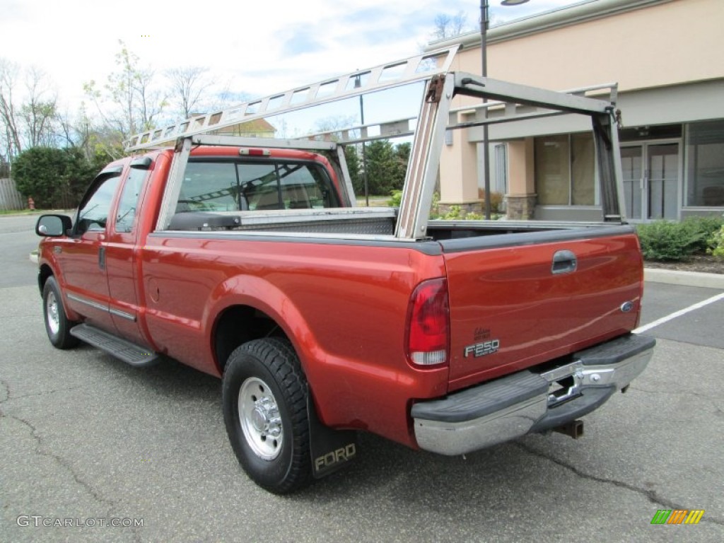 1999 F250 Super Duty Lariat Extended Cab - Bright Amber Metallic / Medium Prairie Tan photo #5