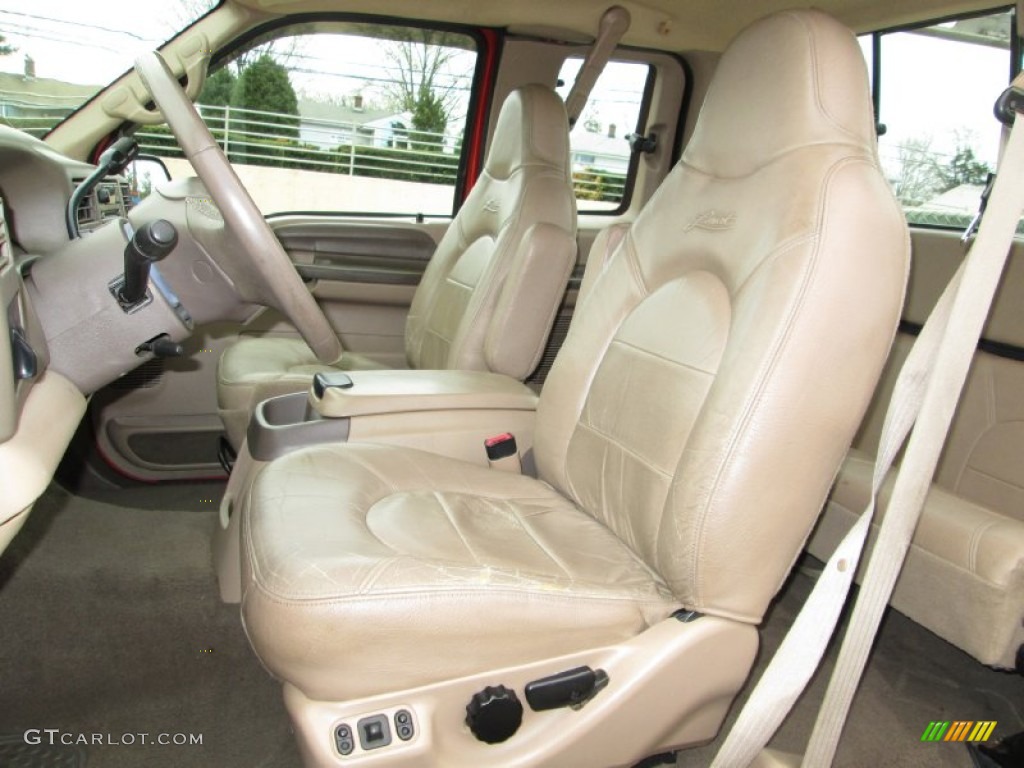 Medium Prairie Tan Interior 1999 Ford F250 Super Duty Lariat Extended Cab Photo #80087397