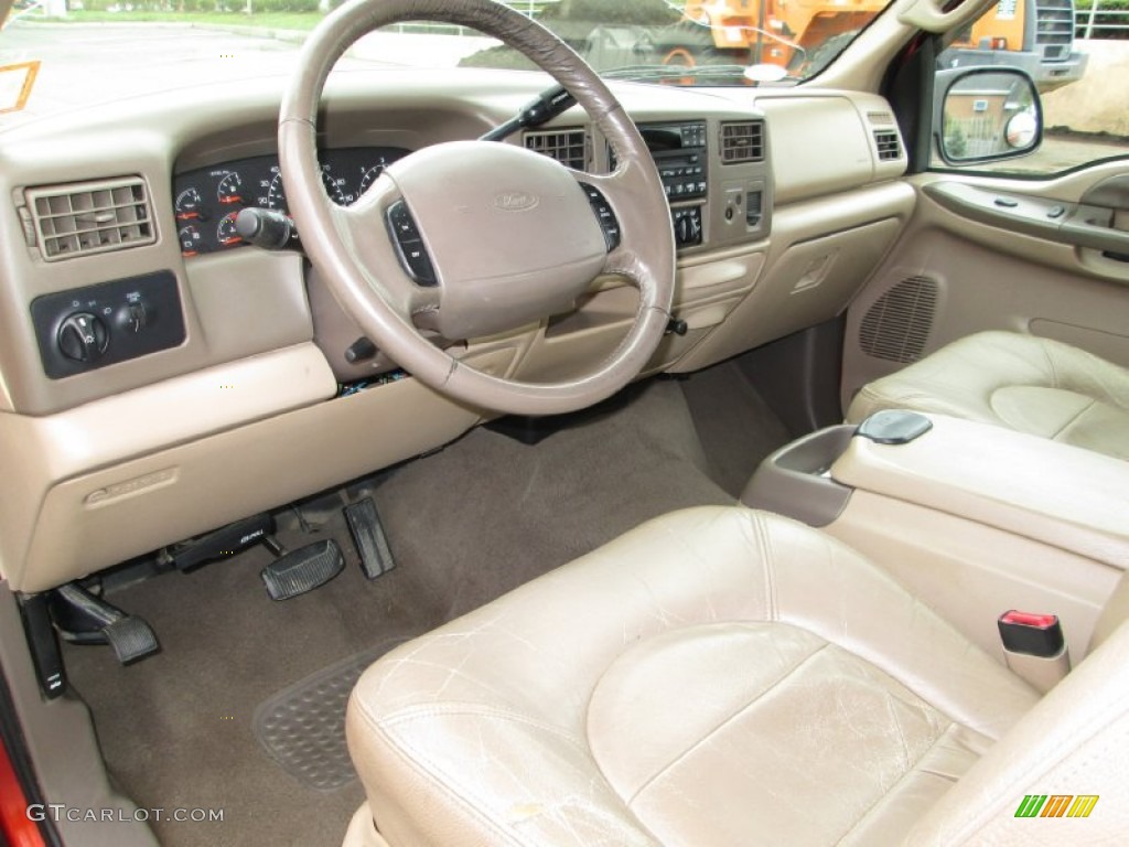 1999 Ford F250 Super Duty Lariat Extended Cab Medium Prairie Tan Dashboard Photo #80087430