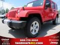 Rock Lobster Red 2013 Jeep Wrangler Unlimited Sahara 4x4