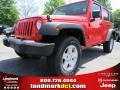 2013 Rock Lobster Red Jeep Wrangler Unlimited Sport S 4x4  photo #1