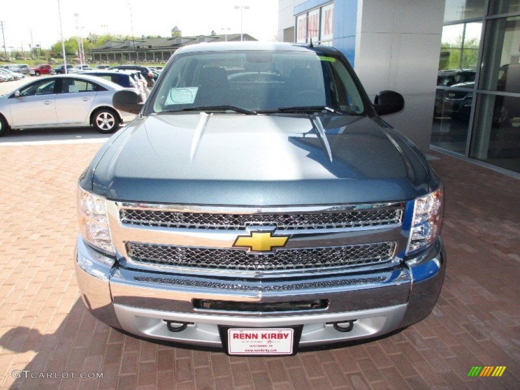 2013 Silverado 1500 LT Crew Cab 4x4 - Blue Granite Metallic / Ebony photo #15