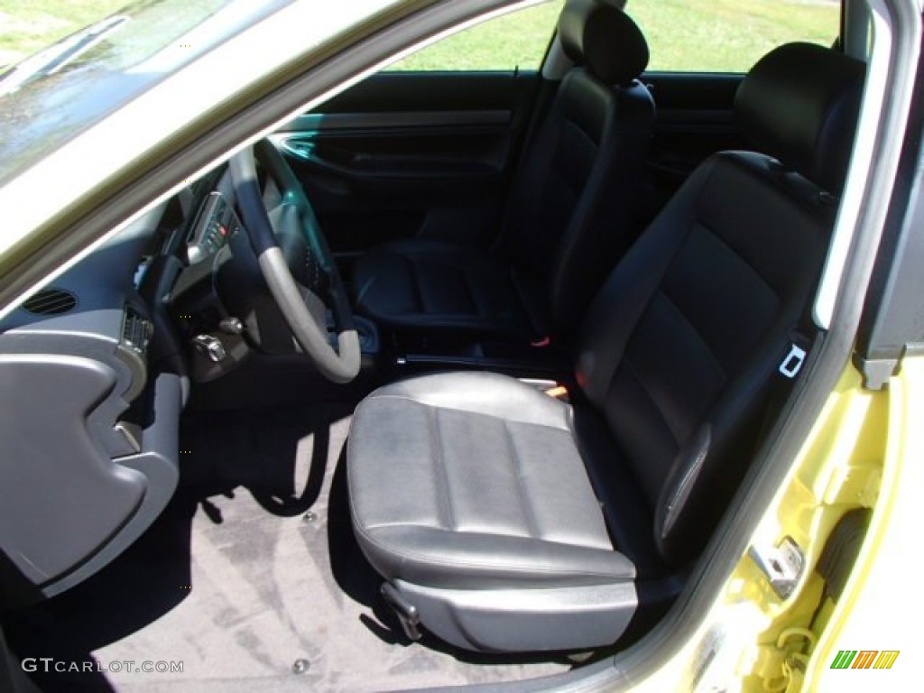 1997 A4 1.8T quattro Sedan - Brilliant Yellow / Black photo #11
