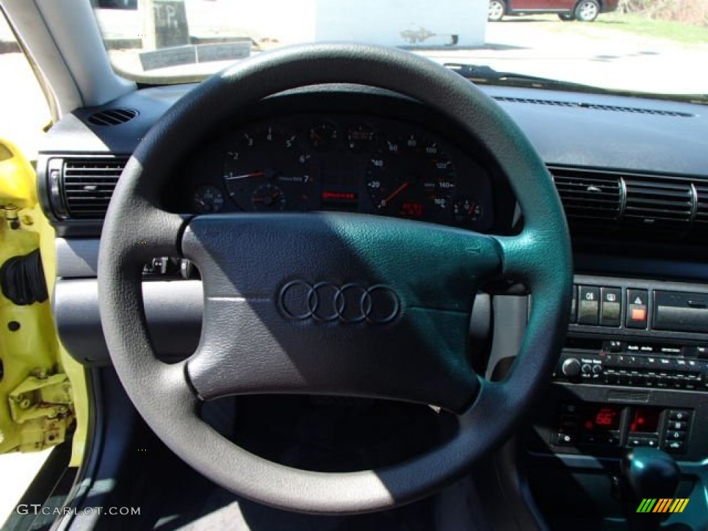 1997 A4 1.8T quattro Sedan - Brilliant Yellow / Black photo #18