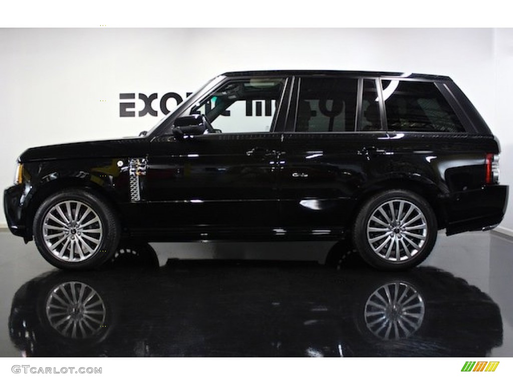 2012 Range Rover Autobiography - Santorini Black Metallic / Duo-Tone Ivory/Jet photo #1