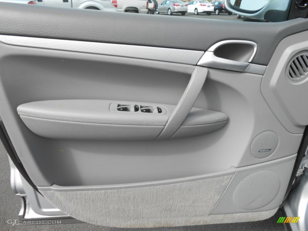 2006 Porsche Cayenne S Black/Steel Grey Door Panel Photo #80090983