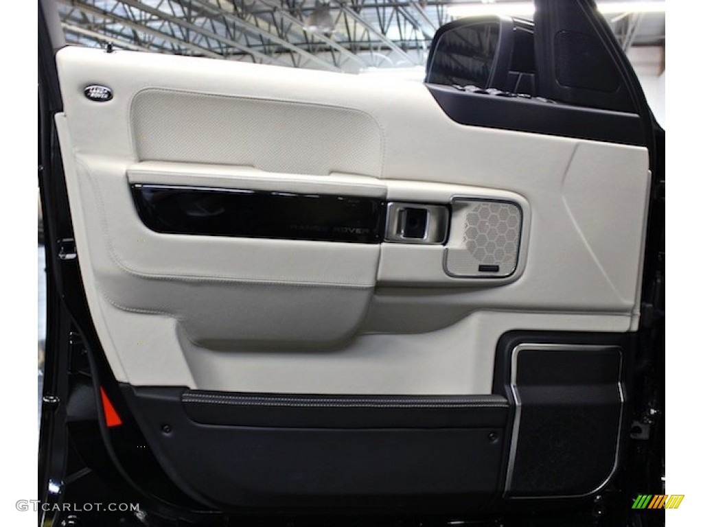 2012 Land Rover Range Rover Autobiography Duo-Tone Ivory/Jet Door Panel Photo #80091055