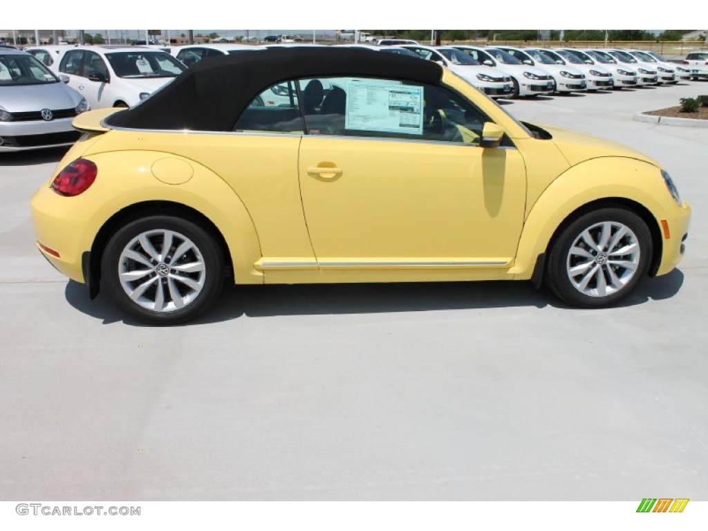 Yellow Rush 2013 Volkswagen Beetle TDI Convertible Exterior Photo #80091205