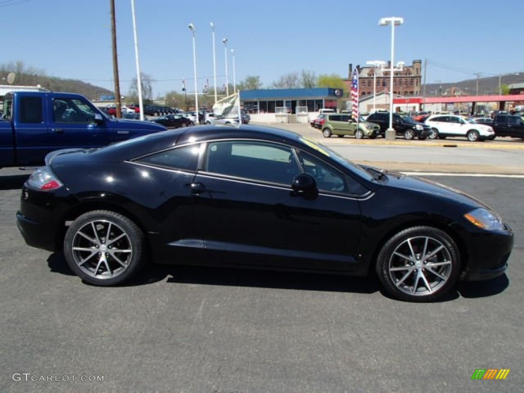 2012 Eclipse GS Coupe - Kalapana Black / Dark Charcoal photo #1