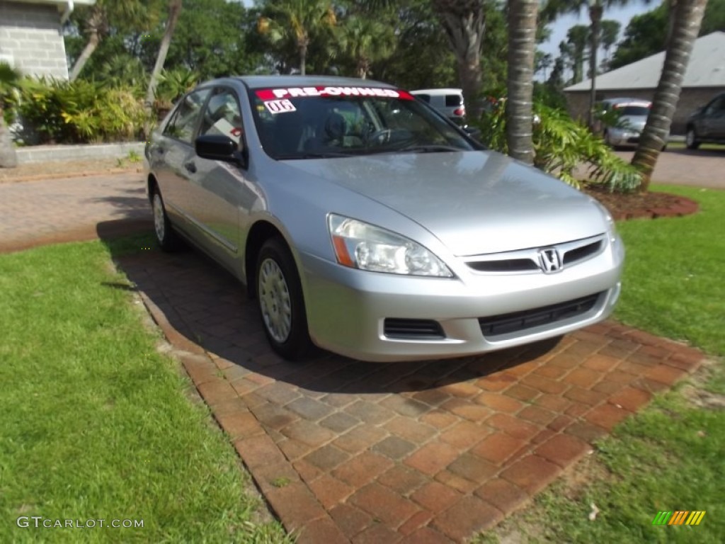 2006 Accord Value Package Sedan - Alabaster Silver Metallic / Gray photo #7