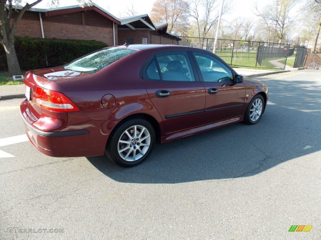 2003 9-3 Arc Sport Sedan - Merlot Red Metallic / Charcoal Grey photo #4