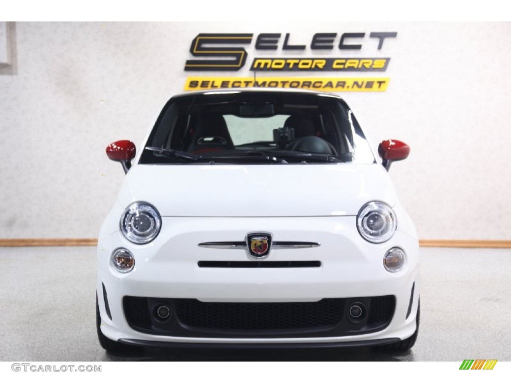 2013 500 Abarth - Bianco (White) / Abarth Nero/Rosso/Nero (Black/Red/Black) photo #2