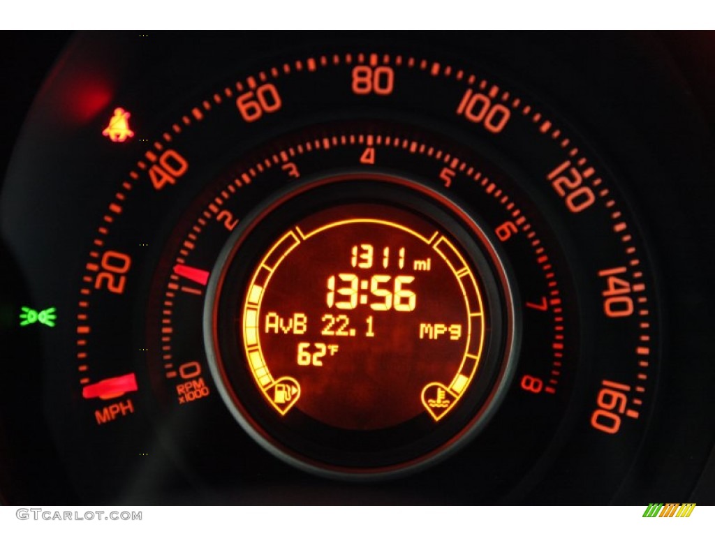 2013 Fiat 500 Abarth Gauges Photo #80095850