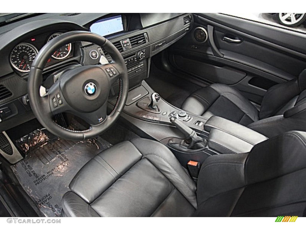 Black Novillo Leather Interior 2011 BMW M3 Convertible Photo #80096109