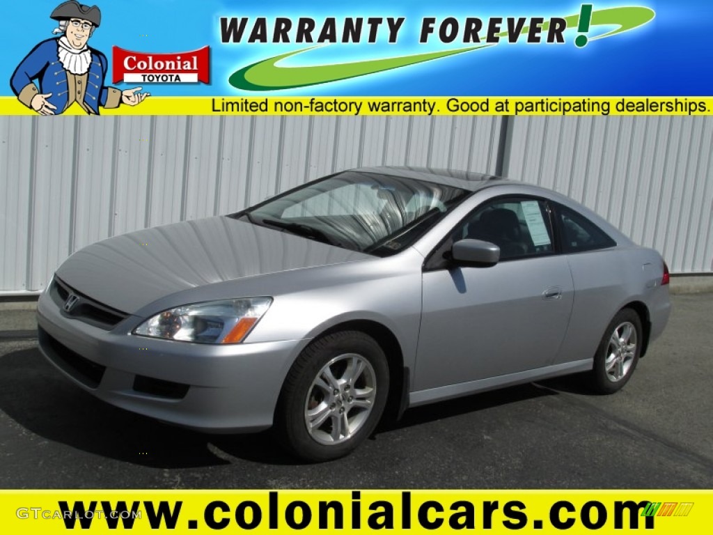 2006 Accord EX-L Coupe - Alabaster Silver Metallic / Gray photo #1