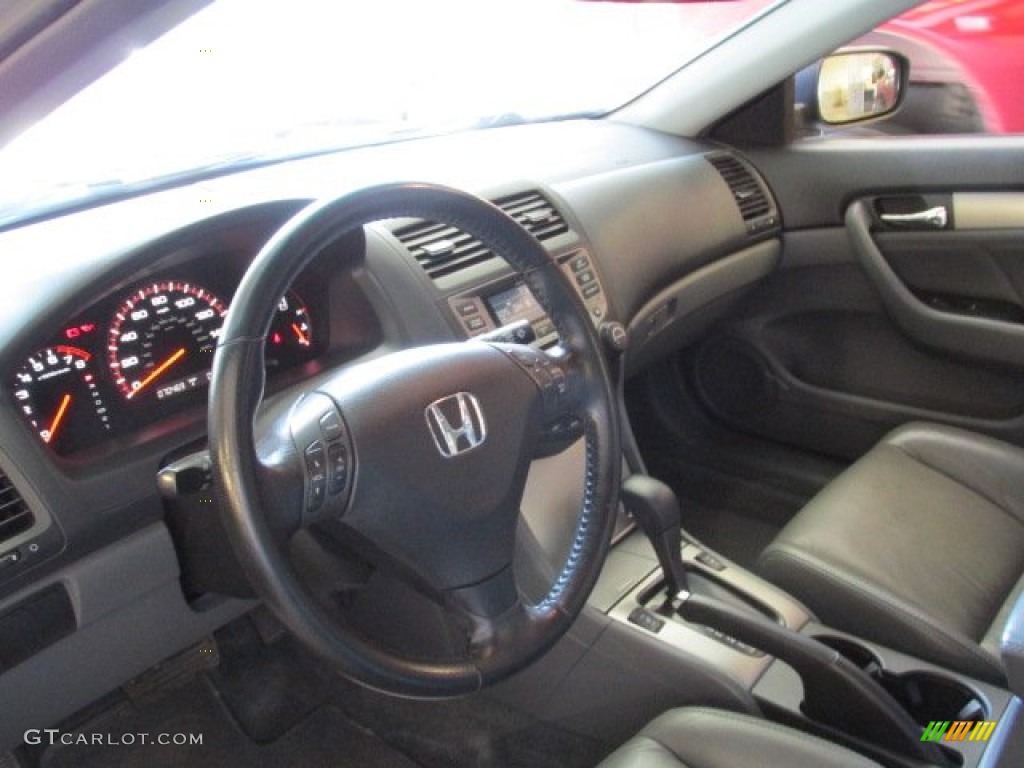 2006 Accord EX-L Coupe - Alabaster Silver Metallic / Gray photo #8