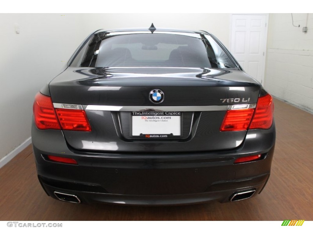 2012 7 Series 750Li xDrive Sedan - Dark Graphite Metallic / Black photo #6