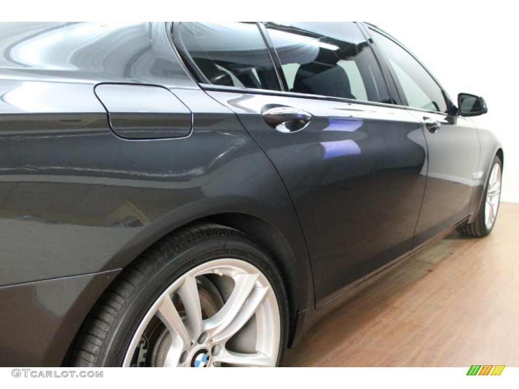 2012 7 Series 750Li xDrive Sedan - Dark Graphite Metallic / Black photo #8