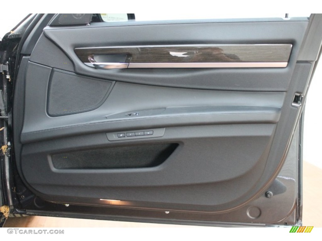 2012 7 Series 750Li xDrive Sedan - Dark Graphite Metallic / Black photo #28