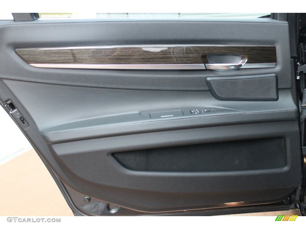 2012 7 Series 750Li xDrive Sedan - Dark Graphite Metallic / Black photo #29