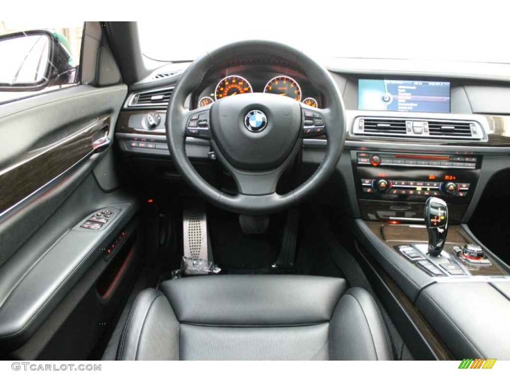 2012 7 Series 750Li xDrive Sedan - Dark Graphite Metallic / Black photo #36